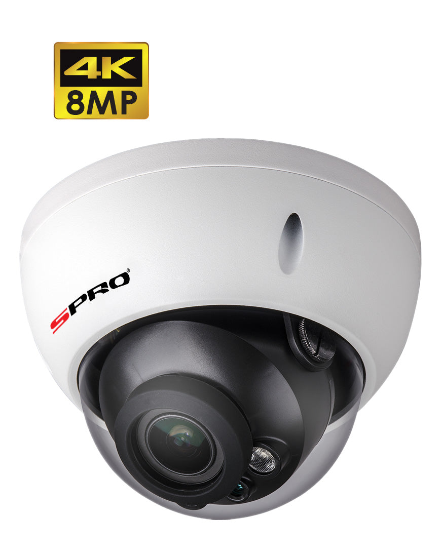 SPRO 8MP HDCVI Fixed Lens Vandal Resistant Dome Camera