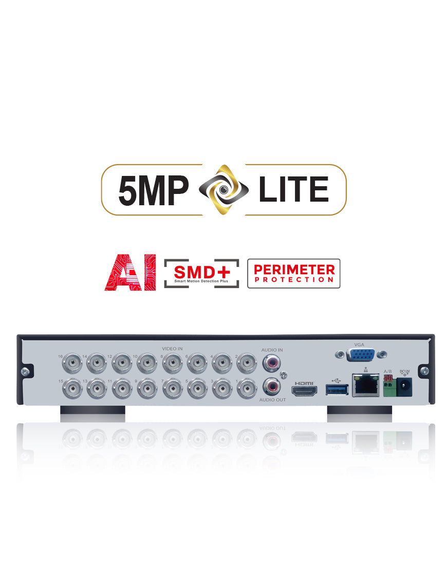 SPRO 5MP-Lite 16 Channel DVR with AI PRO Technology