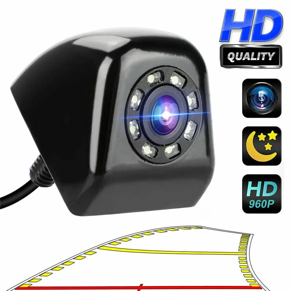 170° HD Vehicle Camera 8 LED Car Rear View Backup Parking-Reverse Waterproof