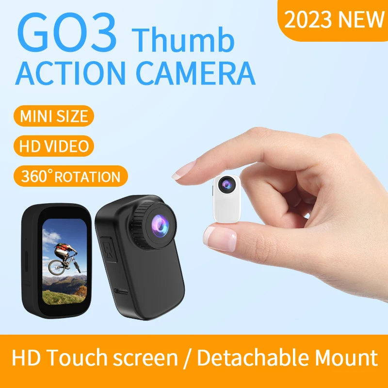 4K HD MINI WI-FI Action Sports Camera with Magnetic Back Clip + Anti-Shake Feature